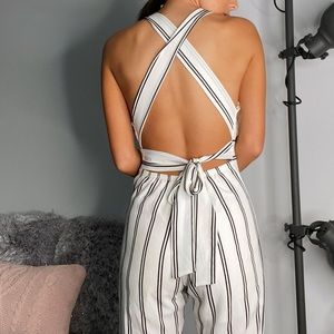 Striped Jumpsuit